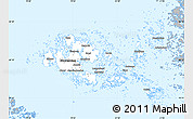 Gray Simple Map of Ahvenanmaa, single color outside