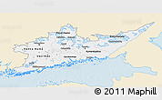 Classic Style 3D Map of Etelä-Suomi, single color outside