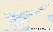 Classic Style 3D Map of Etelä-Karjala, single color outside