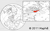 Blank Location Map of Etelä-Karjala, highlighted parent region