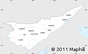Silver Style Simple Map of Etelä-Karjala, single color outside