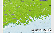 Physical Map of Itä-Uusimaa