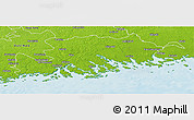 Physical Panoramic Map of Itä-Uusimaa