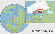Savanna Style Location Map of Kymenlaakso, highlighted country, highlighted parent region