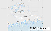 Silver Style Map of Kymenlaakso, single color outside