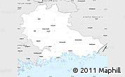 Silver Style Simple Map of Kymenlaakso