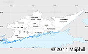 Silver Style Simple Map of Etelä-Suomi, single color outside