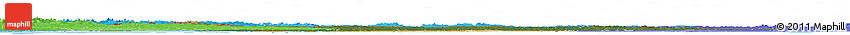 Satellite Horizon Map of Finland, political shades outside