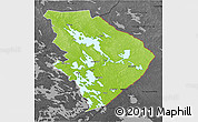 Physical 3D Map of Pohjois-Karjala, darken, desaturated