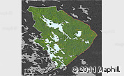 Satellite 3D Map of Pohjois-Karjala, darken, desaturated