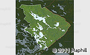 Satellite 3D Map of Pohjois-Karjala, darken