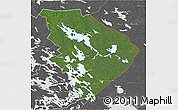Satellite 3D Map of Pohjois-Karjala, desaturated
