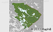 Satellite 3D Map of Pohjois-Karjala, lighten, desaturated