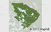 Satellite 3D Map of Pohjois-Karjala, lighten