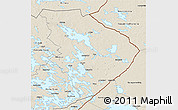 Shaded Relief 3D Map of Pohjois-Karjala