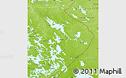 Physical Map of Pohjois-Karjala
