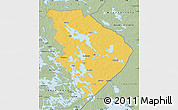 Savanna Style Map of Pohjois-Karjala