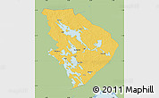 Savanna Style Map of Pohjois-Karjala, single color outside