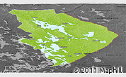 Physical Panoramic Map of Pohjois-Karjala, darken, desaturated