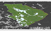 Satellite Panoramic Map of Pohjois-Karjala, darken, desaturated