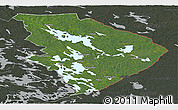 Satellite Panoramic Map of Pohjois-Karjala, darken, semi-desaturated
