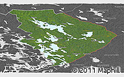 Satellite Panoramic Map of Pohjois-Karjala, desaturated