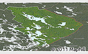 Satellite Panoramic Map of Pohjois-Karjala, semi-desaturated