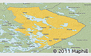 Savanna Style Panoramic Map of Pohjois-Karjala