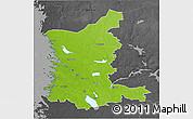 Physical 3D Map of Satakunta, darken, desaturated