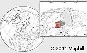 Blank Location Map of Satakunta, highlighted country, highlighted parent region, within the entire country