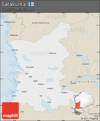 Classic Style Map of Satakunta