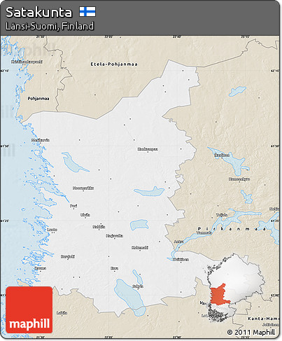 Classic Style Map of Satakunta