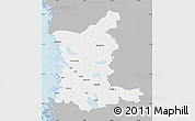 Gray Map of Satakunta, single color outside