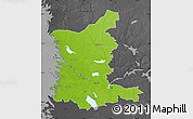 Physical Map of Satakunta, darken, desaturated