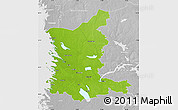 Physical Map of Satakunta, lighten, desaturated