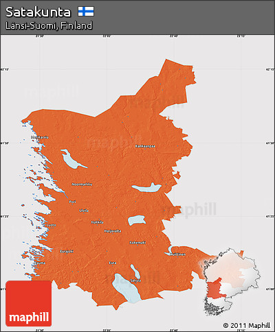 Political Map of Satakunta, cropped outside