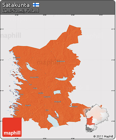 Political Map of Satakunta, cropped outside