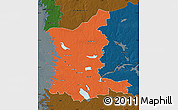 Political Map of Satakunta, darken