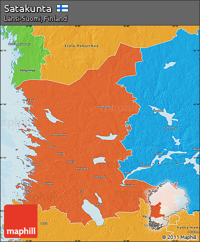 Political Map of Satakunta