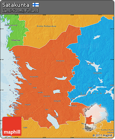 Political Map of Satakunta