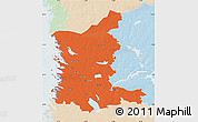 Political Map of Satakunta, lighten