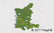 Satellite Map of Satakunta, cropped outside