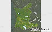 Satellite Map of Satakunta, semi-desaturated