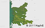 Satellite Map of Satakunta, single color outside