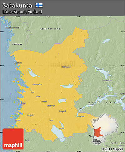 Savanna Style Map of Satakunta
