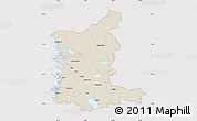 Shaded Relief Map of Satakunta, cropped outside