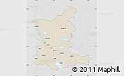 Shaded Relief Map of Satakunta, lighten, desaturated