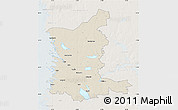 Shaded Relief Map of Satakunta, lighten