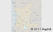 Shaded Relief Map of Satakunta, semi-desaturated