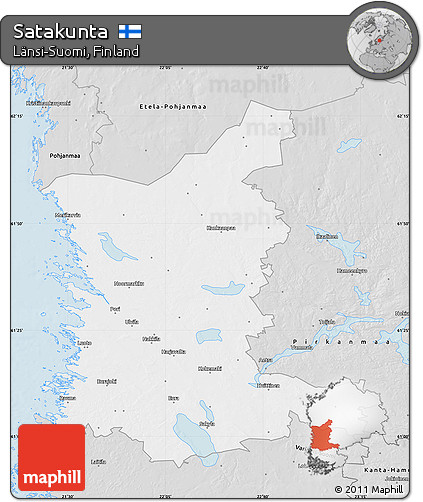 Silver Style Map of Satakunta